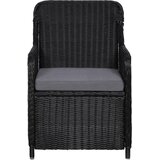  7-dijelni vrtni blagovaonski set crni | Eponuda.com