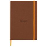  Notes A5, Rhodiarama soft, s gumicom, diktando crte, bakreni | shoptok.hr