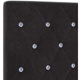 vidaXL Naslon za glavu s kristalnim gumbima tufted crni 80 cm baršun | shoptok.hr
