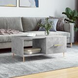 vidaXL Klubska mizica betonsko siva 90x50x40 cm konstruiran les Cene