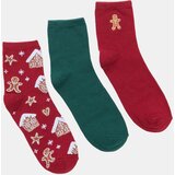 Sinsay Pamučne čarape s božićnim motivom 3 pack | shoptok.hr