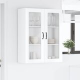  Zidni stakleni ormarić Visoki sjaj bijela 80 x 31 x 100 cm | shoptok.hr