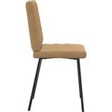  Jedilni stoli 2 kosa rjav žamet, (21828422) | Shoptok.si