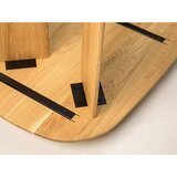 Micadoni Stolić za kavu od punog hrasta u prirodnoj boji 60x120 cm Charlotte – | shoptok.hr