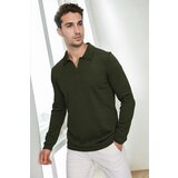 Dewberry 86813 Polo Neck Long Sleeve Knitwear-Khaki Cijene