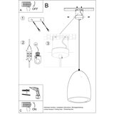 Nice Lamps Bela viseča svetilka s keramičnim senčnikom ø 25 cm Sativa – | Shoptok.si