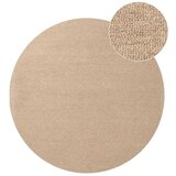 Elle Decoration Ročno tkana volnena okrogla preproga v naravni barvi ø 200 cm Puristic Knots – | Shoptok.si