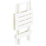  Sklopivi vrtni stol bijeli 45 x 43 x 50 cm plastični | shoptok.hr