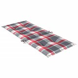 Jastuci za stolice 4 kom crveni karirani 120x50x3 cm od tkanine | shoptok.hr