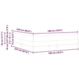 Box Postelja z vzmetnico Temno zelena 180 x 220 cm blago, (5000126237) | Shoptok.si