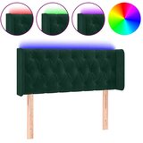  LED uzglavlje tamnozeleno 93x16x78/88 cm baršunasto | shoptok.hr