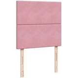 Box spring krevet s madracem ružičasti 90x190 cm baršunasti | shoptok.hr