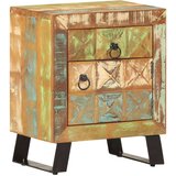  Noćni ormarić 40 x 30 x 50 cm od masivnog obnovljenog drva | shoptok.hr