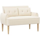  Ljubavni kauč s gumbima Krem 117 x 67 x 77 cm Bouclé | Eponuda.ba