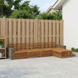  Set vanjskih sofa 5 kom. Prirodna Čvrsto drvo akacije 345 x 162,5 x 73 cm | Shoptok.si