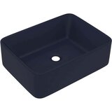  Luksuzni umivaonik mat tamnoplavi 41 x 30 x 12 cm keramički | shoptok.hr