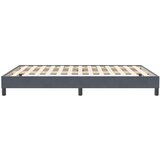Box Spring krevet bez madraca tamno sivi 140x210 cm samt | Eponuda.com