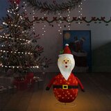 vidaXL Ukrasna božićna figura Djeda Mraza LED luksuzna tkanina 90 cm | shoptok.hr