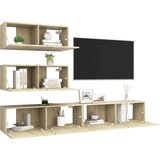  Komplet TV omaric 4-delni sonoma hrast iverna plošča, (20732158) | Shoptok.si