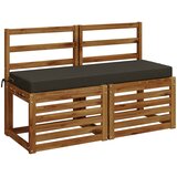  Jastučić za klupu SOEST 100% poliester Antracit 120 x 40 x 8 cm Slike