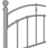  Za krevet sivi metalni 100 x 200 cm | shoptok.hr
