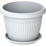 PLASTOFLEX Saksija sa podmetačem Mediteran FI14 bijela Cijene