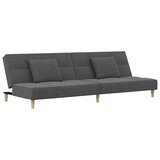 Maison Chic kavč - Sofa - Kanape dvosed z ležiščem in dvema blazinama svetlo sivo blago, (21727559) Cene