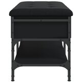  Klupa za cipele crna 82 x 42 x 45 cm od konstruiranog drva | Eponuda.ba