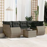 vidaXL 7-dijelni set vrtnih sofa sivi od poliratana | shoptok.hr