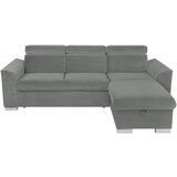 MID.YOU KOTNA SEDEŽNA GARNITURA, velur siva | Shoptok.si