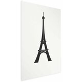  Plakat - Eiffel Tower Simple Black-and-White Graphic 21x30 Bez okvira | shoptok.hr