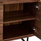 Furnhouse Rjava vitrina v orehovem dekorju 110x190 cm Tokyo – | Shoptok.si