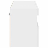  Zidni TV ormarić s LED svjetlima bijeli 80x30x40 cm | shoptok.hr