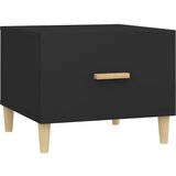 Maison Chic Klubska mizica - kavna mizica - Nizka mizica črna 50x50x40 cm konstruiran les, (21754242) | Shoptok.si
