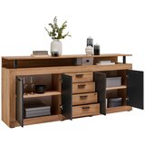 XORA komoda, antracit, hrast artisan | Shoptok.si