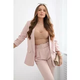 Kesi Elegant set of jacket and trousers powder pink