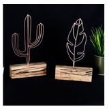 WALLXPERT stona dekoracija cactus feather mini set bronze Cene