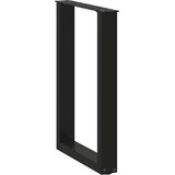  Noge za blagovaonski stol U-oblik 2 kom Crne 50 x (72-73) cm Čelik | shoptok.hr