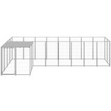  Kavez za pse srebrni 6,05 m² čelični | shoptok.hr