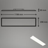 BRILO LED RGBW prigušiva stropna svetiljka SLIM LED/40W/230V + daljinski upravljač | Eponuda.com