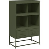 Furnova Visoka omara olivno zelena 68x39x111,5 cm jeklo, (21955109) | Shoptok.si