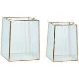 Hübsch Staklena lanterna 2 kom (visina 31 cm) Ripple – | shoptok.hr