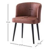 Hanah home Set trpezarijskih stolica Zen 4208 V4, 4 dijela, Bordo | Eponuda.ba
