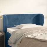 vidaXL Uzglavlje s ušima tamnoplavo 103x23x78/88 cm baršunasto Cijene