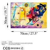 WALLXPERT UV-413 50 x 70 Multicolor Decorative Tempered Glass Painting | ePonuda.com