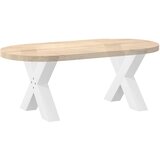  Noge za klub stolić u obliku slova X, 2 kom, bijele, 50 x (42-43) cm, čelik | shoptok.hr