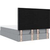 vidaXL Otomanski krevet s madracem svijetlosivi 140x190 cm od tkanine | shoptok.hr