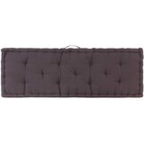  Paletni podni jastuk pamučni 120 x 40 x 7 cm antracit | shoptok.hr