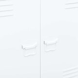 vidaXL Industrijski ormarić za spise bijeli 90 x 40 x 100 cm čelični | shoptok.hr