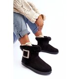 Boto Faux Fur Lined Lace-up Snow Boots Black Dulca | Shoptok.si